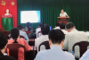 BSCKII Trương Văn Hạnh, Giám đốc Trung tâm Kiểm soát bệnh tật tỉnh phát biểu khai mạc buổi tập huấn.