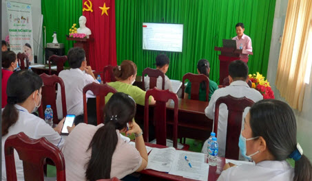 Quang cảnh buổi tập huấn.