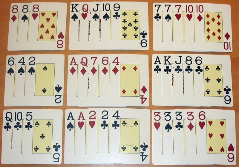 Thứ tự các bộ bài trong Mậu Binh