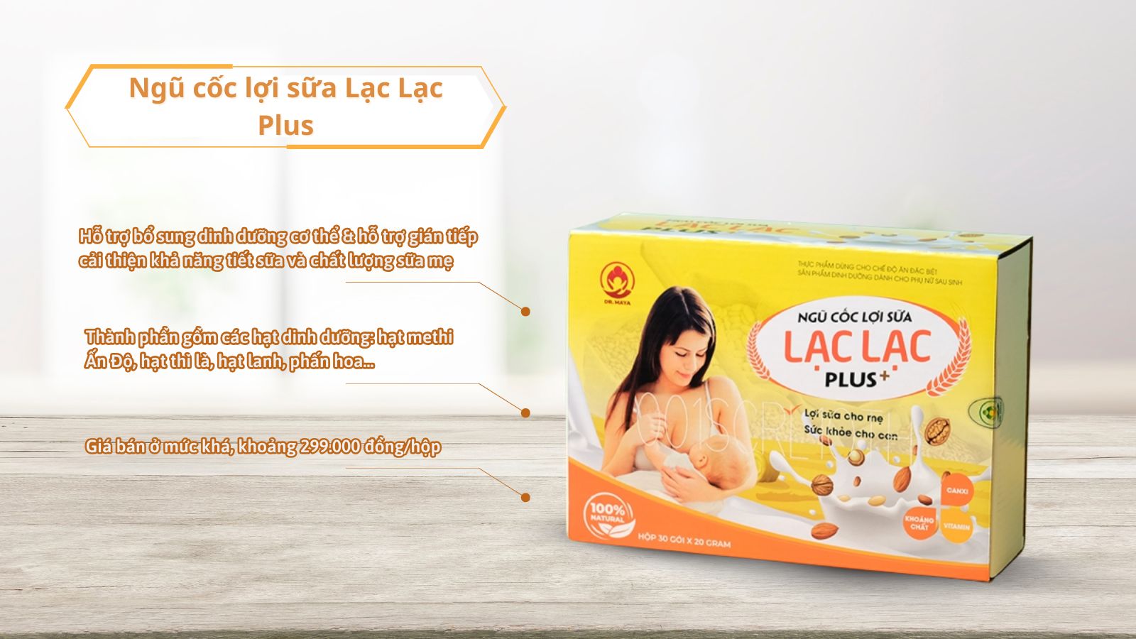 Ngũ cốc Lạc Lạc Plus kết hợp 39 loại hạt dinh dưỡng