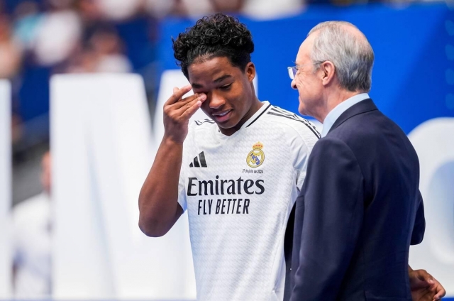 Endrick trong màu áo Real Madrid