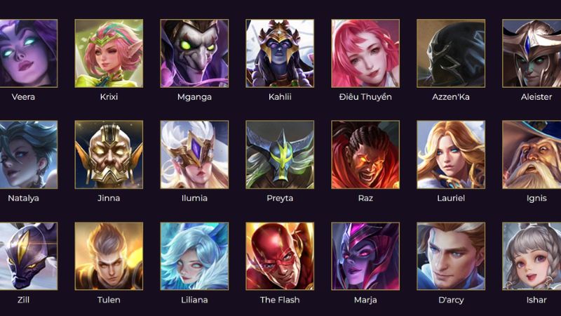 Danh sách tướng Mid mạnh