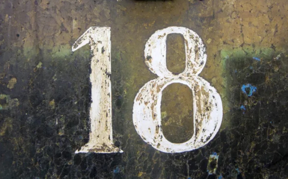 Số 18 trong biển số xe